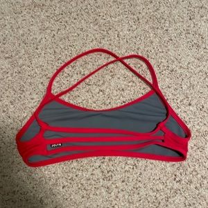 JOLYN - ADRIAN Bikini Top, Red, Size M